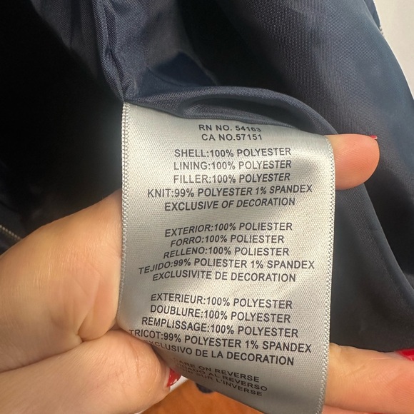 Levi's Navy Quilted Bomber Jacket - Picture 6 of 7